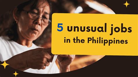 odd jobs philippines|What Are The Odds: 5 Unique Job Openings In the Philippines .